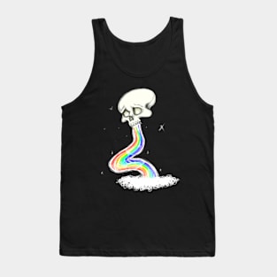 skull with rainbow by Malu Tank Top